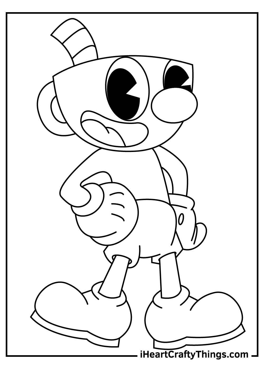 Cuphead coloring pages free printables