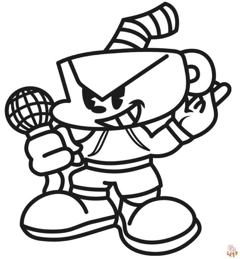 Color your way through cuphead with these free easy and printable coloring pages from
