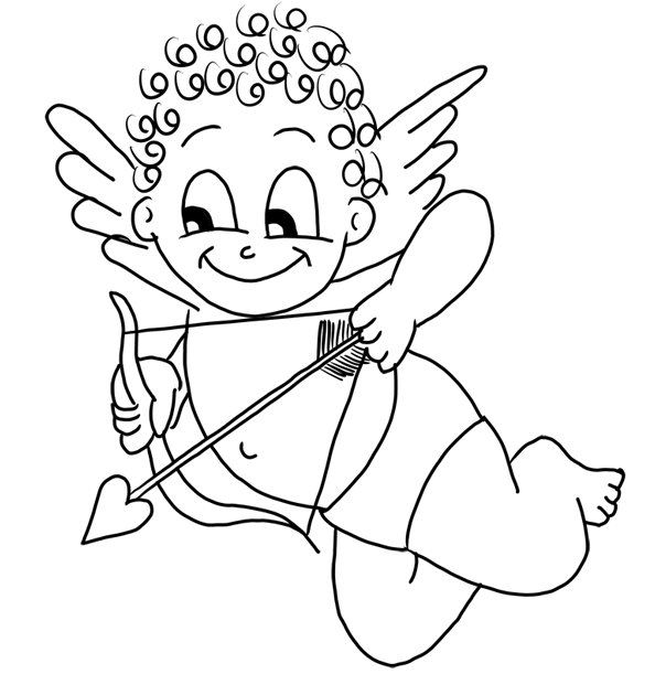 Cupid coloring pages