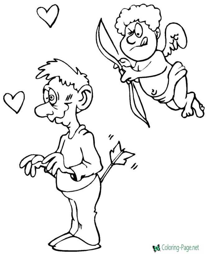 Cupid coloring pages