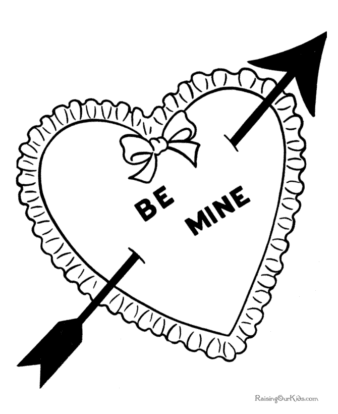 Printable cupid coloring page