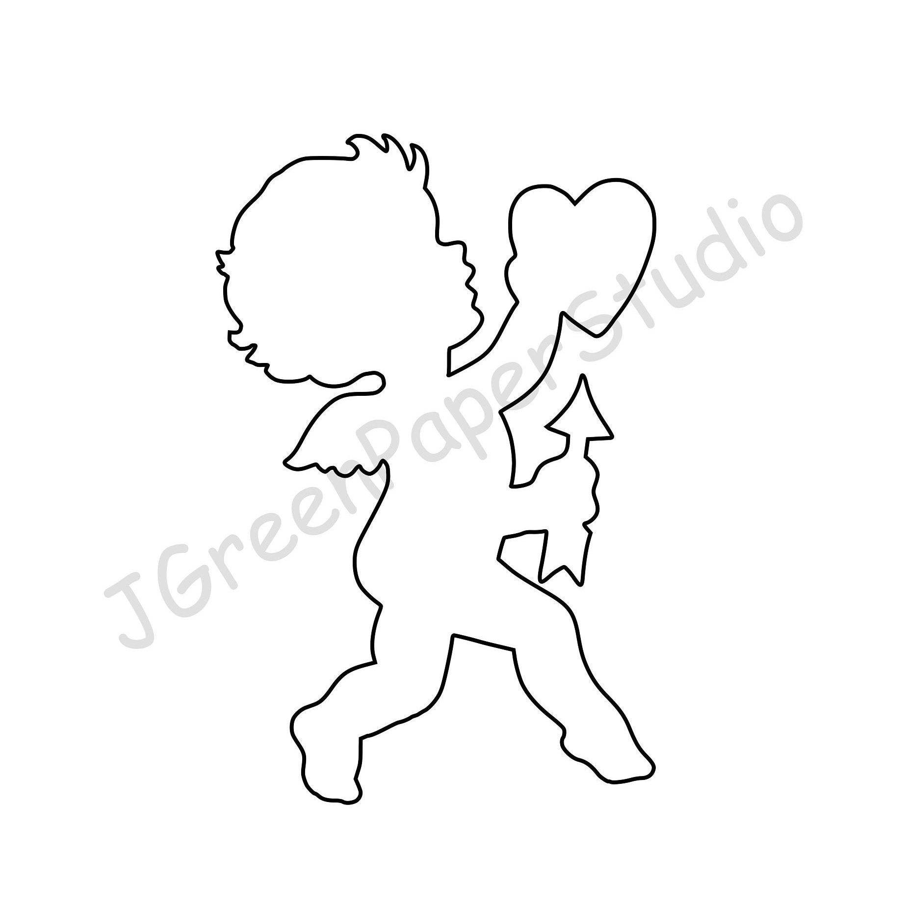 Printable cupid template