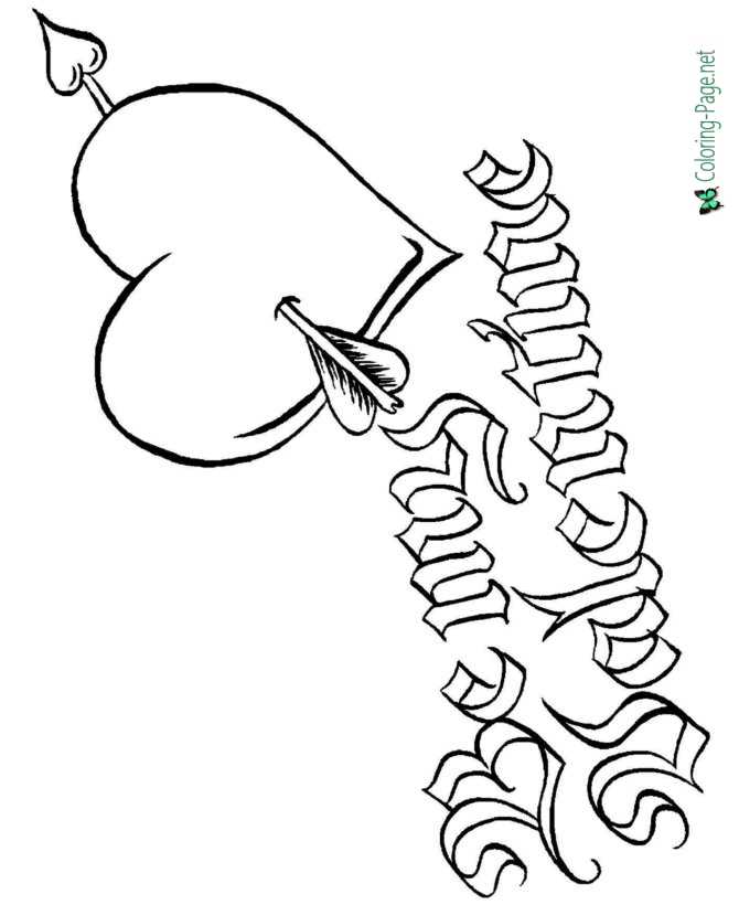 Cupid coloring pages