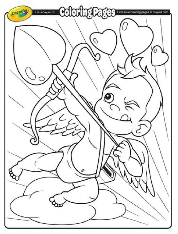 Cupid coloring page