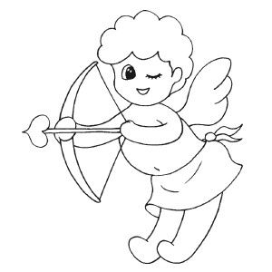 Cupid template printable cupid winking coloring page coloring pages book cover template coloring book pages