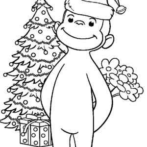 Curious george coloring pages printable for free download