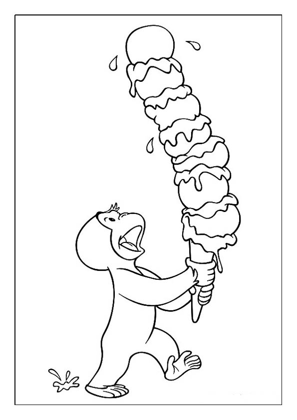 Curious george coloring pages printable coloring sheets