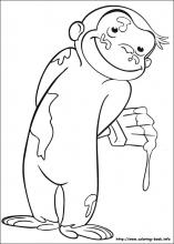 Curious george coloring pages on coloring