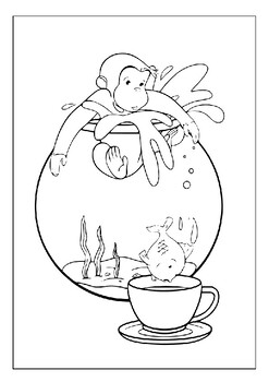 Printable curious george coloring sheets explore new york adventures