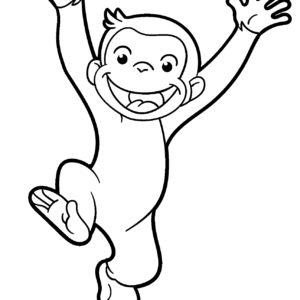 Curious george coloring pages printable for free download