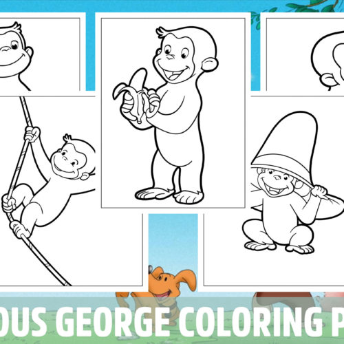Curious george coloring pages for kids girls boys teens birthday school activity made by teachers