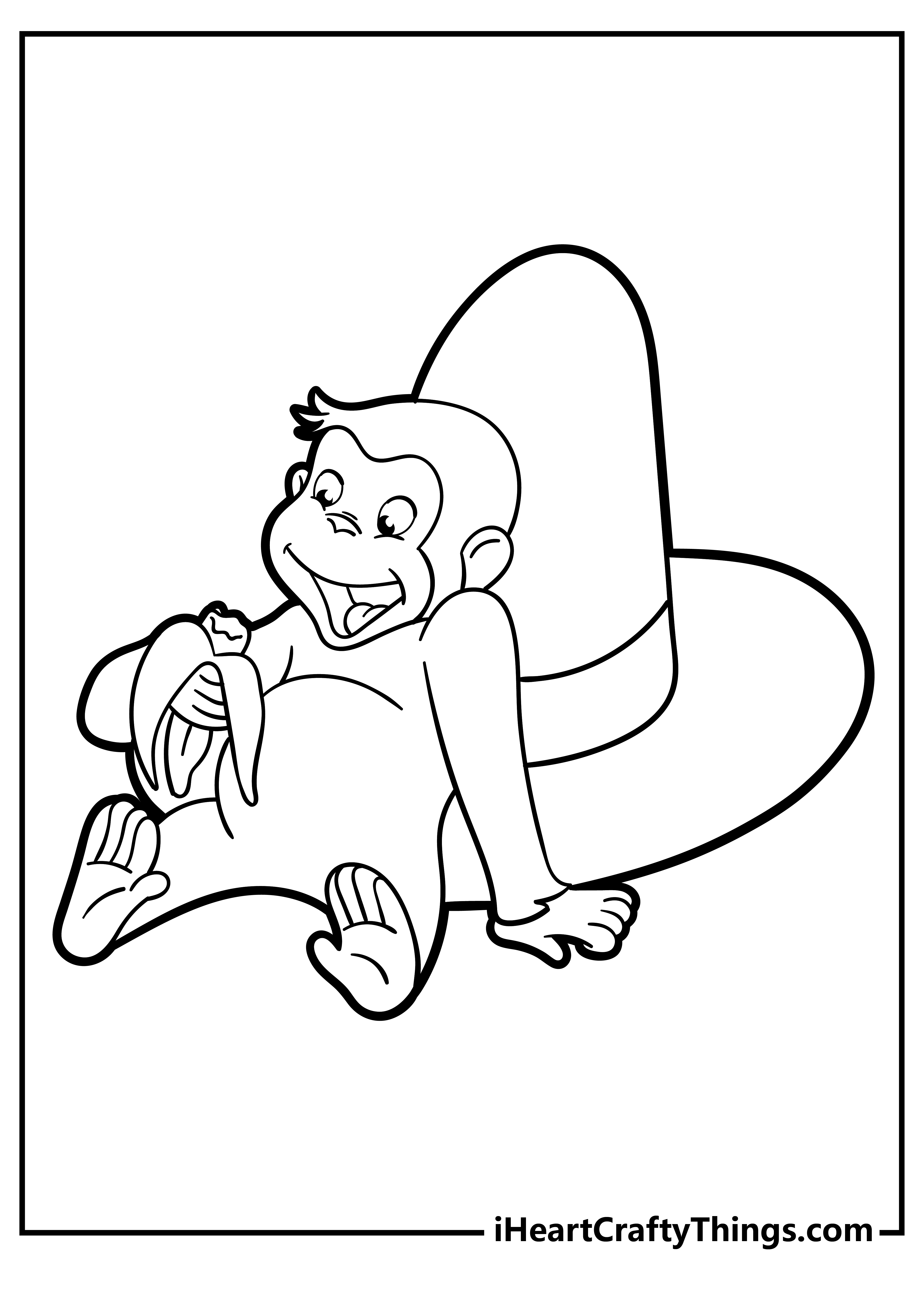 Curious george coloring pages free printables