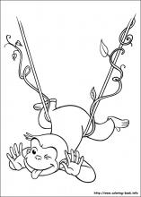 Curious george coloring pages on coloring