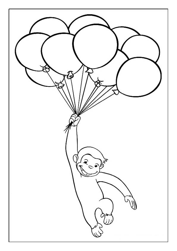 Curious george coloring pages free printable coloring sheets for kids