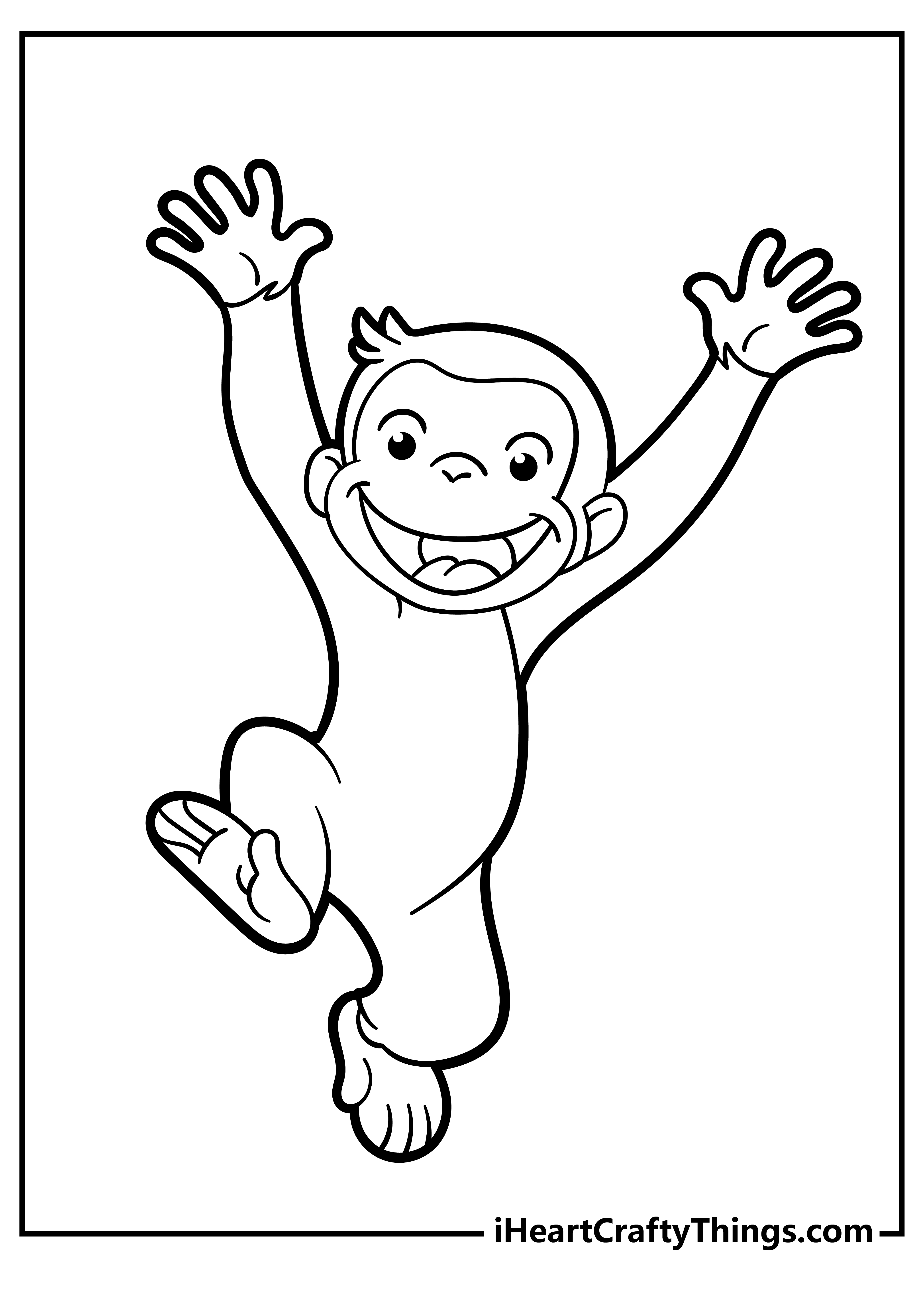 Curious george coloring pages free printables