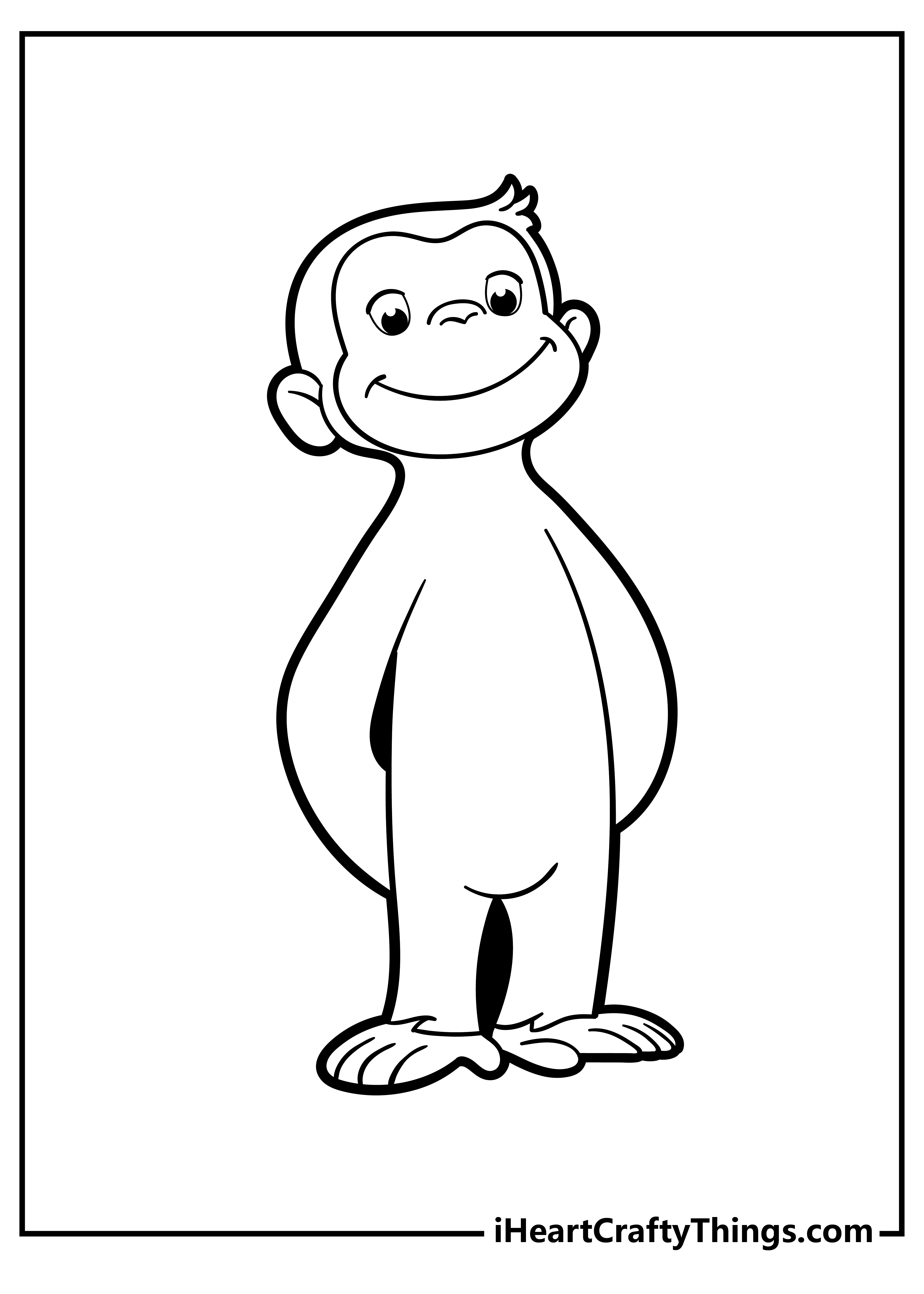 Curious george coloring pages free printables