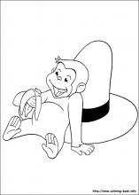 Curious george coloring pages on coloring