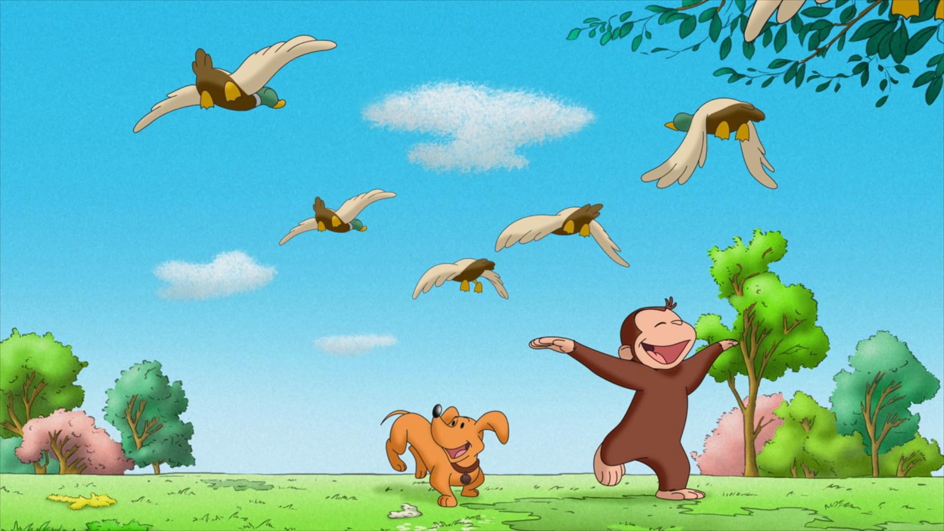 Curious george p wallpaper hdwallpaper desktop curious george kids exploring george