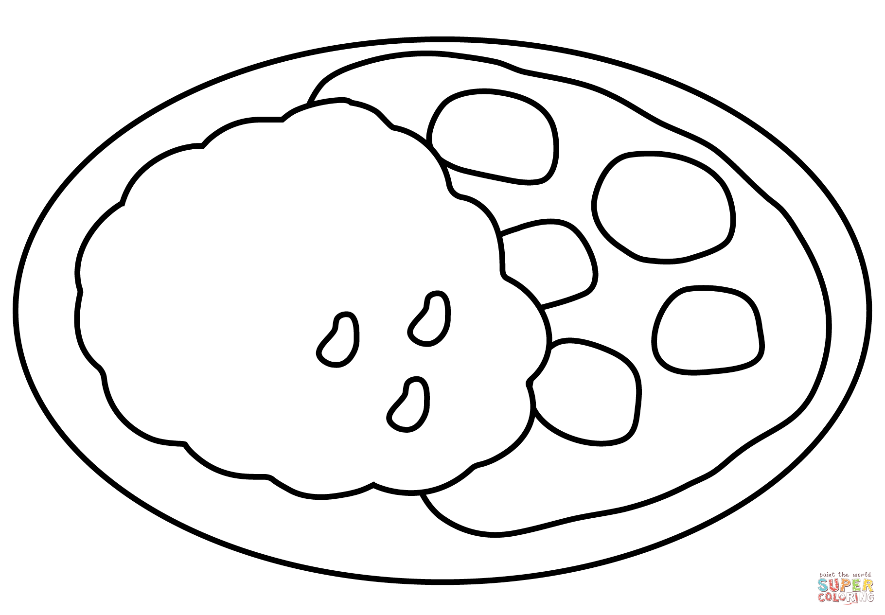 Curry rice emoji coloring page free printable coloring pages