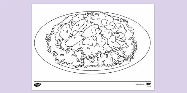 Rice curry sce colouring sheet colouring sheets