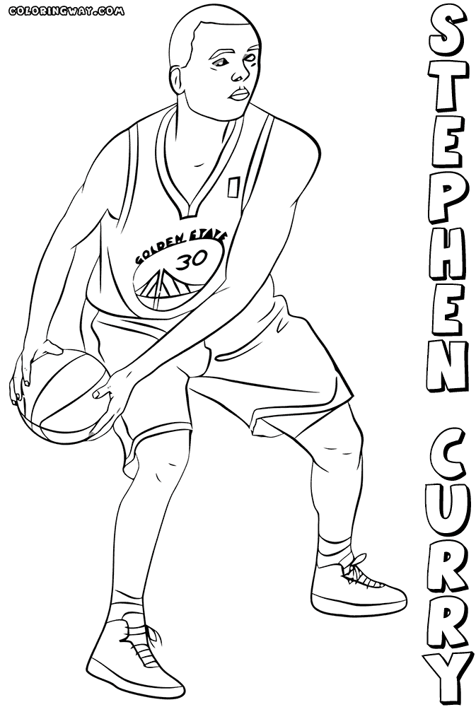 Stephen curry basketball player coloring pages coloring pages sports coloring pages coloring books coloring pages