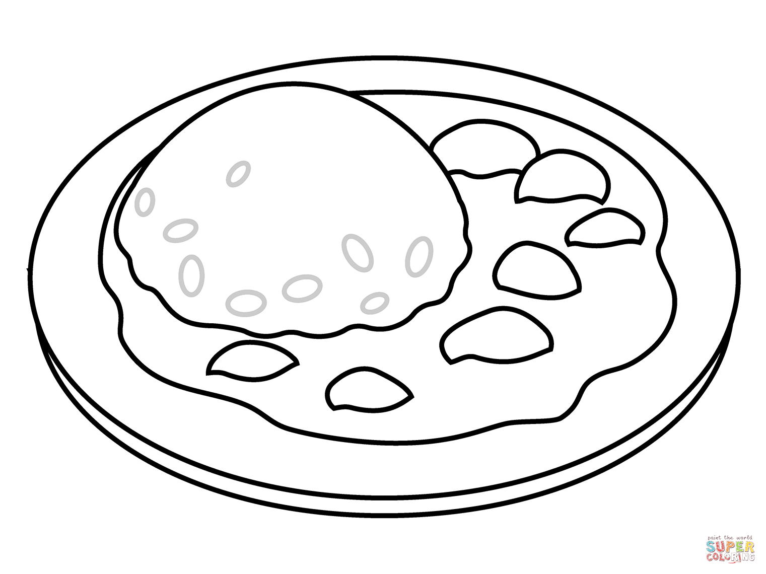 Curry rice emoji coloring page free printable coloring pages