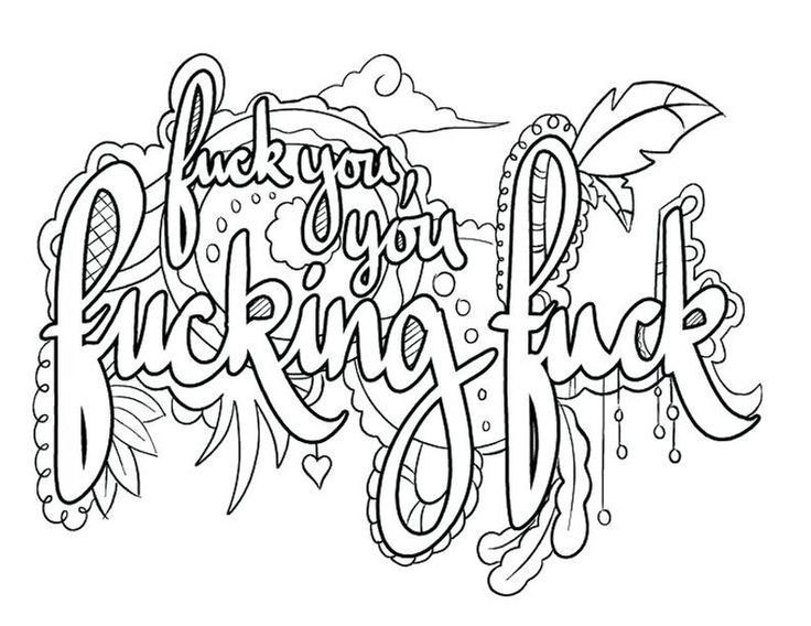 Swear word coloring sheets