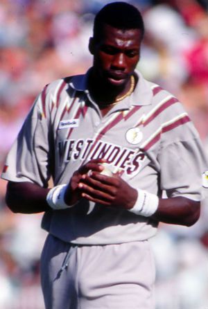 Curtly ambrose changed to a whole new demon after dean jones asked him to take off his wristband getty iâ west dies cricket team world cricket west dies