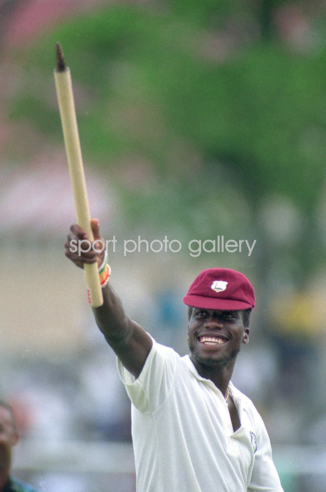 Curtly ambrose west indies v england antigua images cricket posters