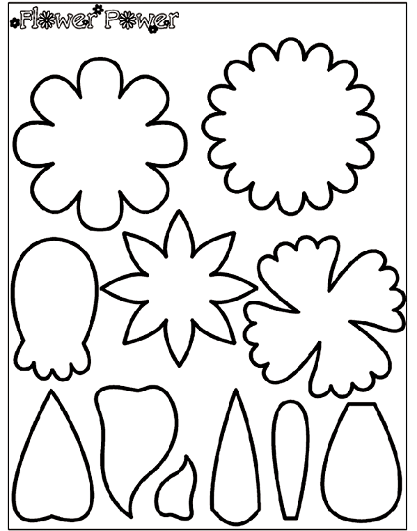 Flower power coloring page