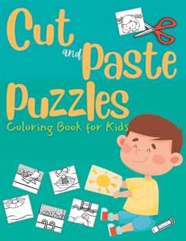 Cut and paste puzzles coloring book for kids books bunkos books