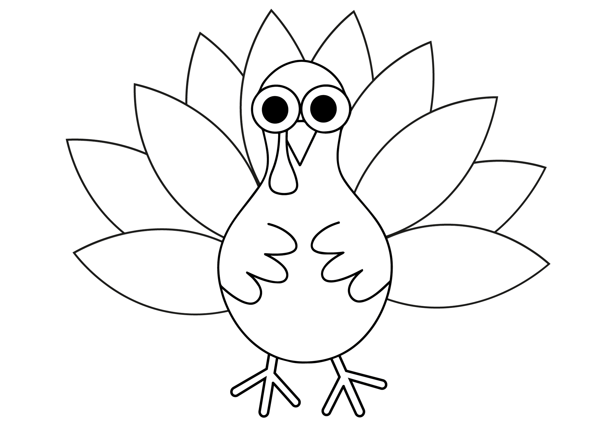 Color cut and paste thanksgiving turkey template free printable papercraft templates