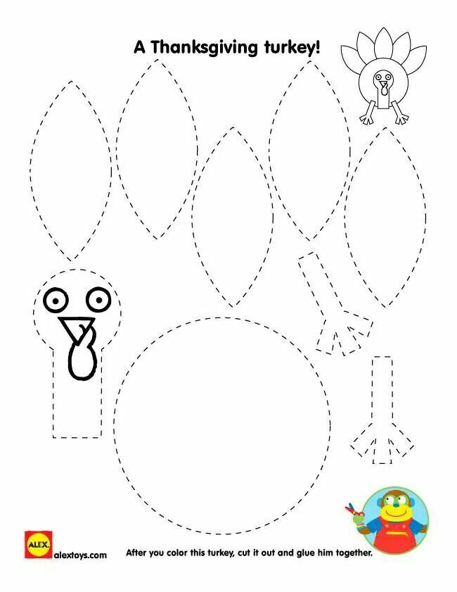 Printable turkey printable thanksgiving crafts easy thanksgiving crafts thanksgiving crafts for kids