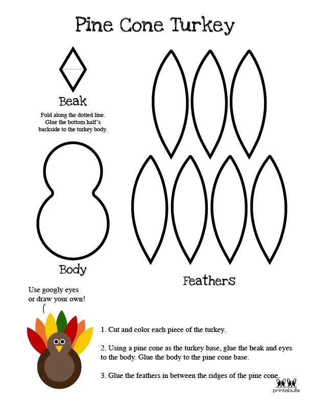 Free printable turkey templates