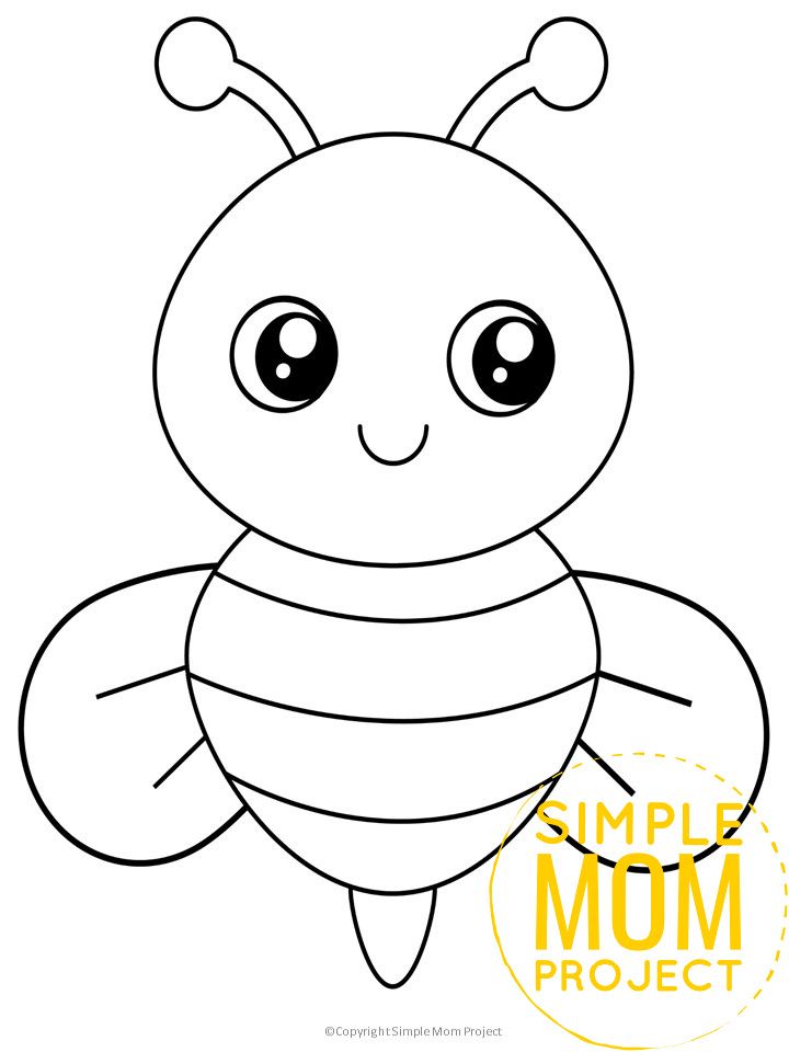 Free printable bumble bee template bee coloring pages bee template bee printables