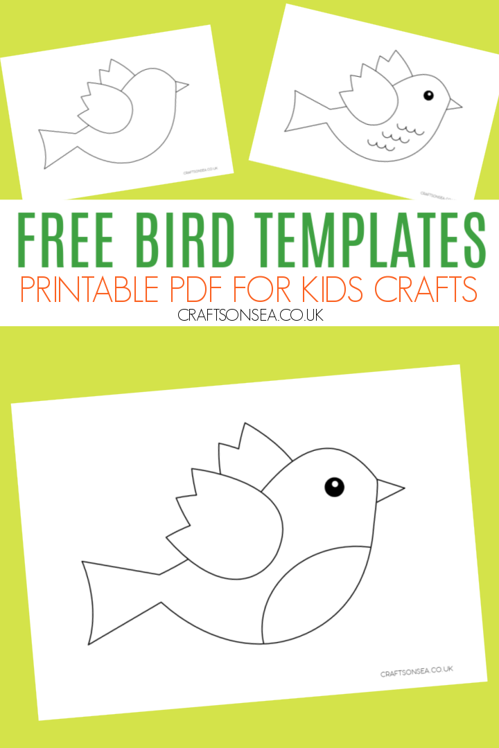 Bird template free printable