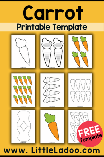 Carrot template printable