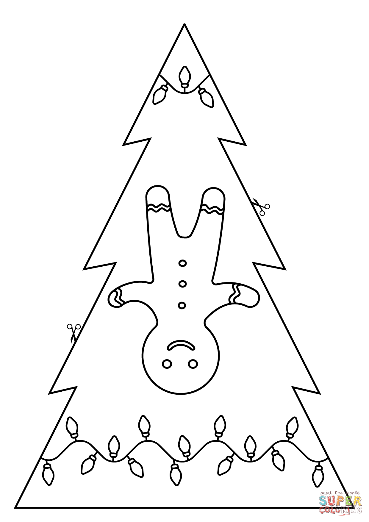 Christmas tree for cut