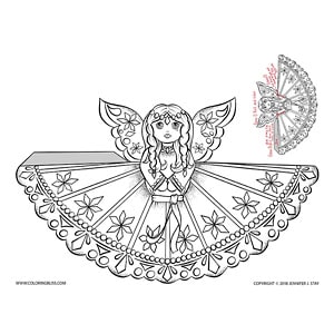 Christmas angel cut out