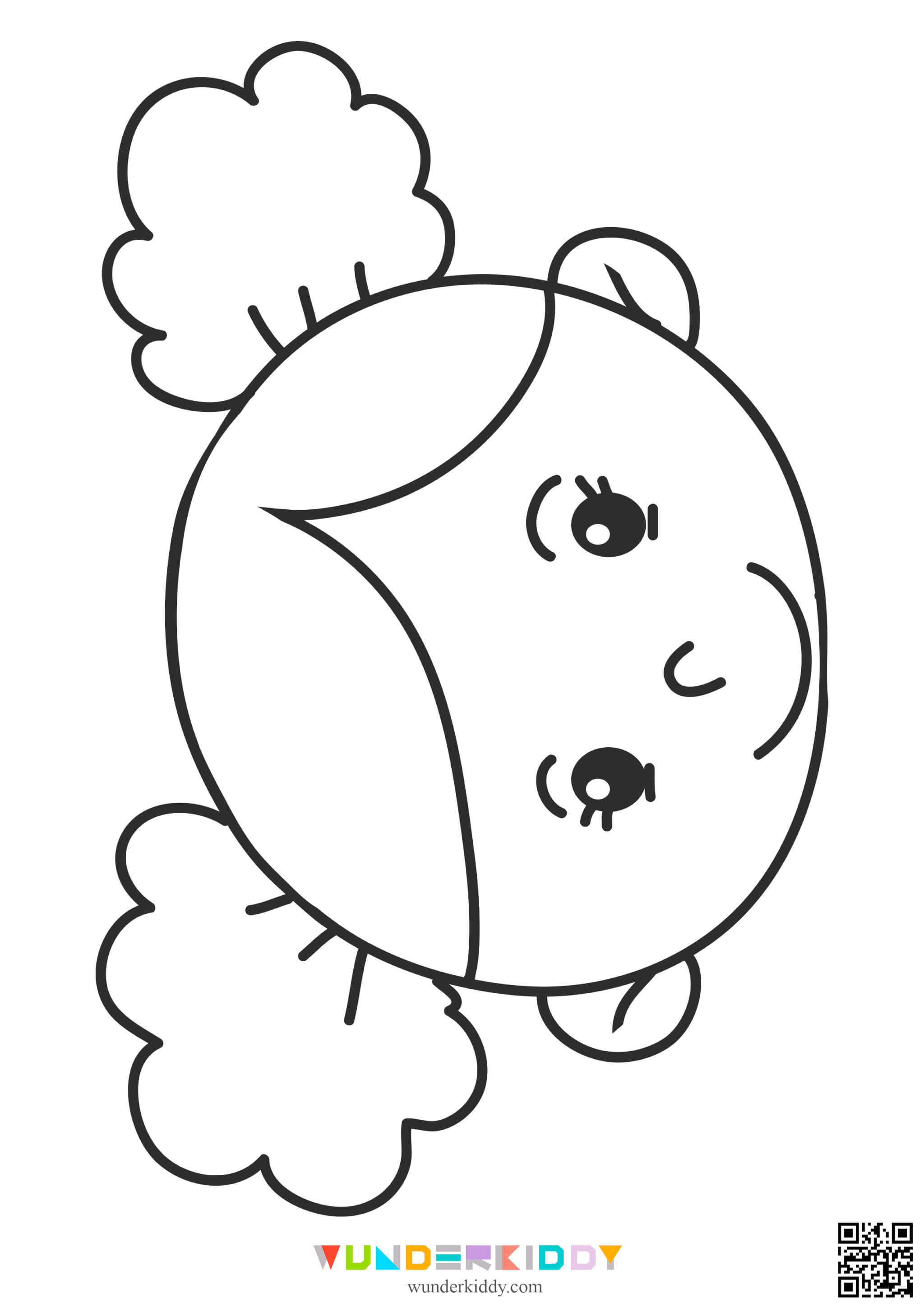 Printable simple coloring pages of faces for toddlers