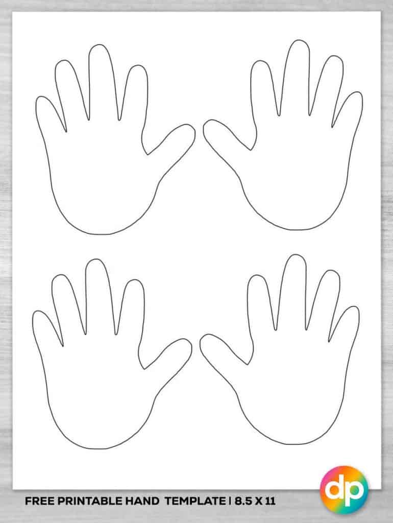 Free printable hand template