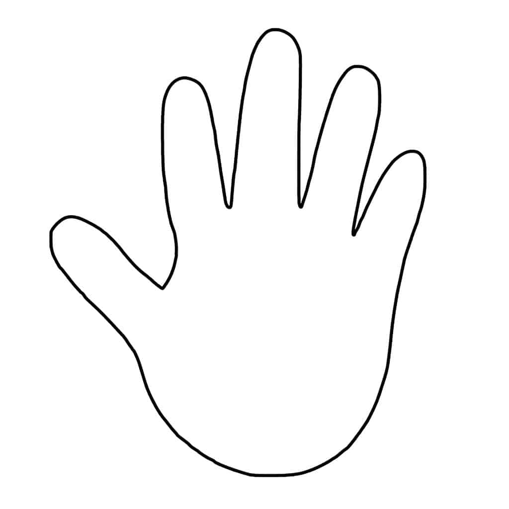 Free printable hand template