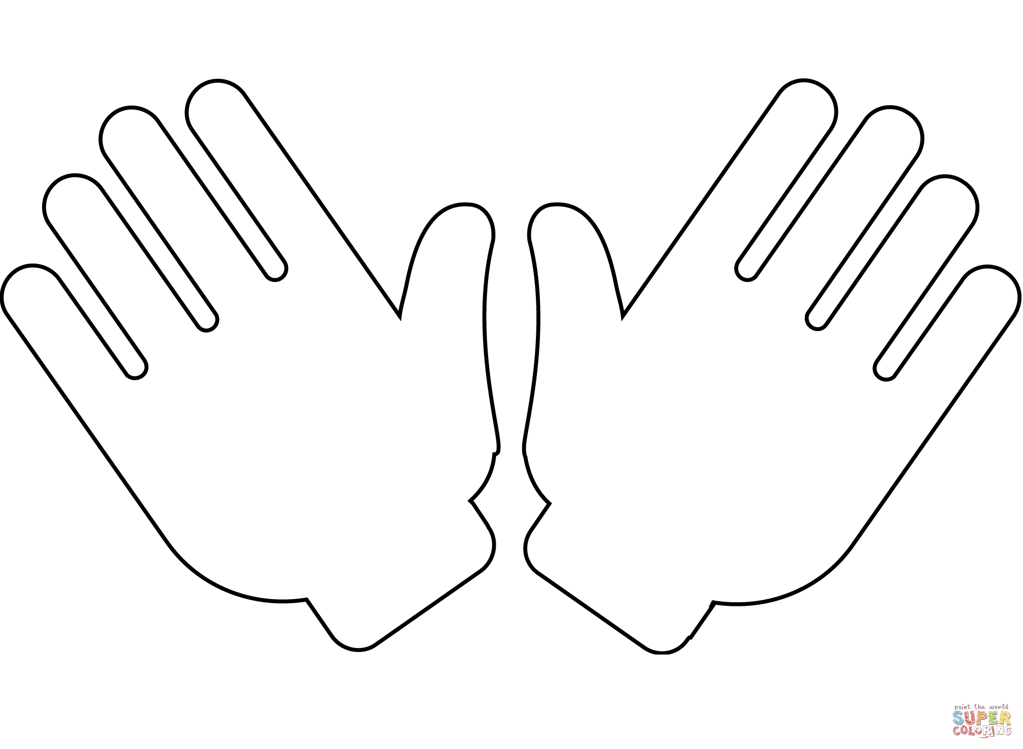 Hands emoji coloring page free printable coloring pages