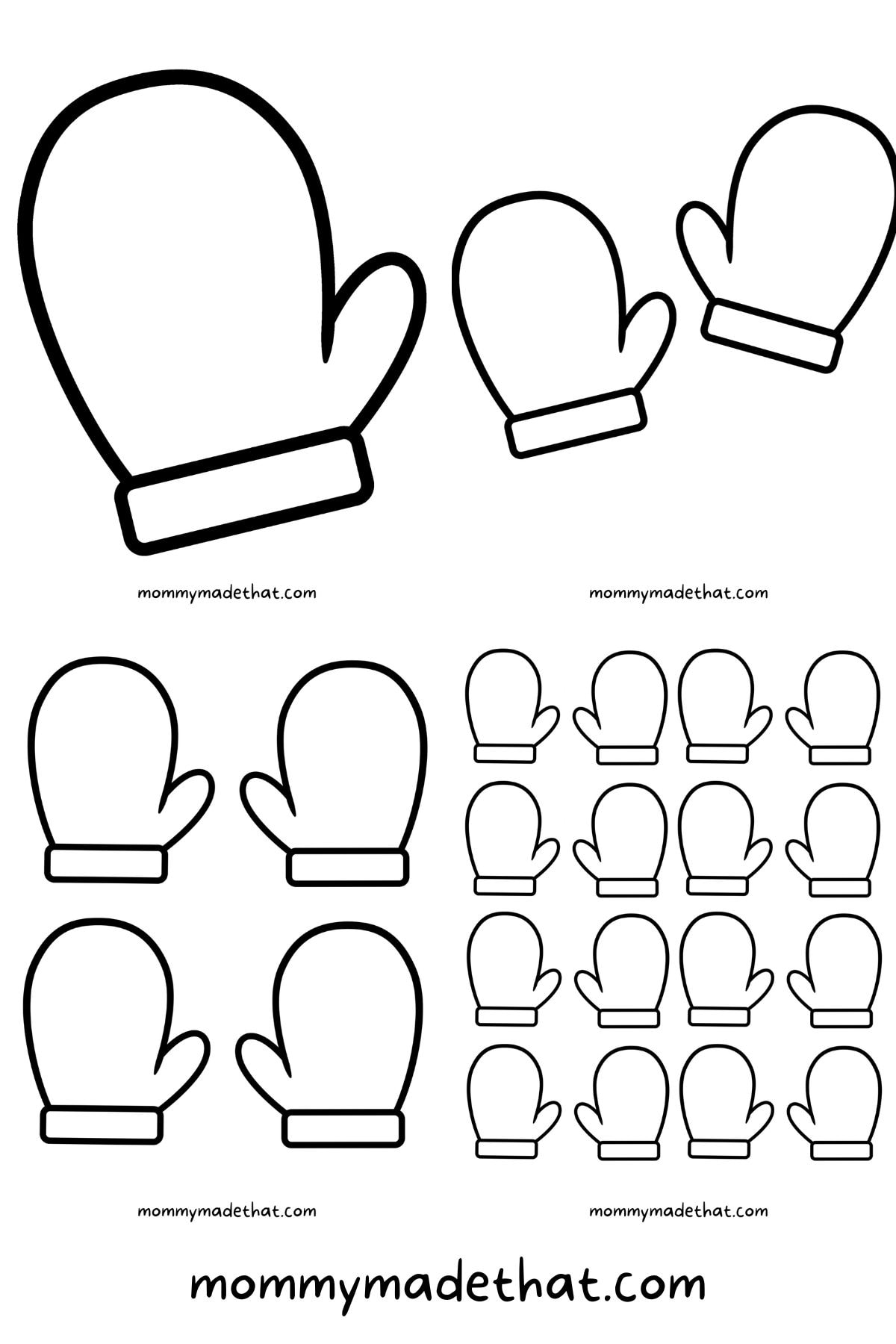 Mitten templates tons of fun free printables