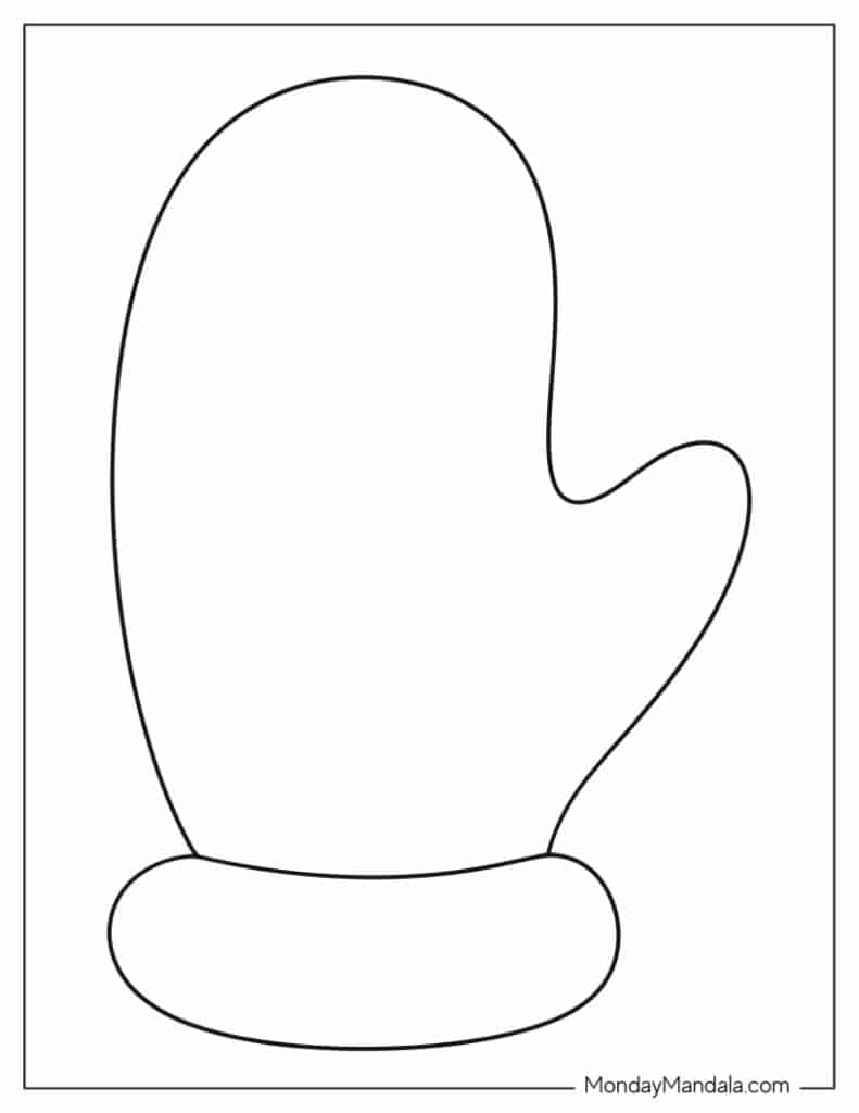 Mitten templates free pdf printables