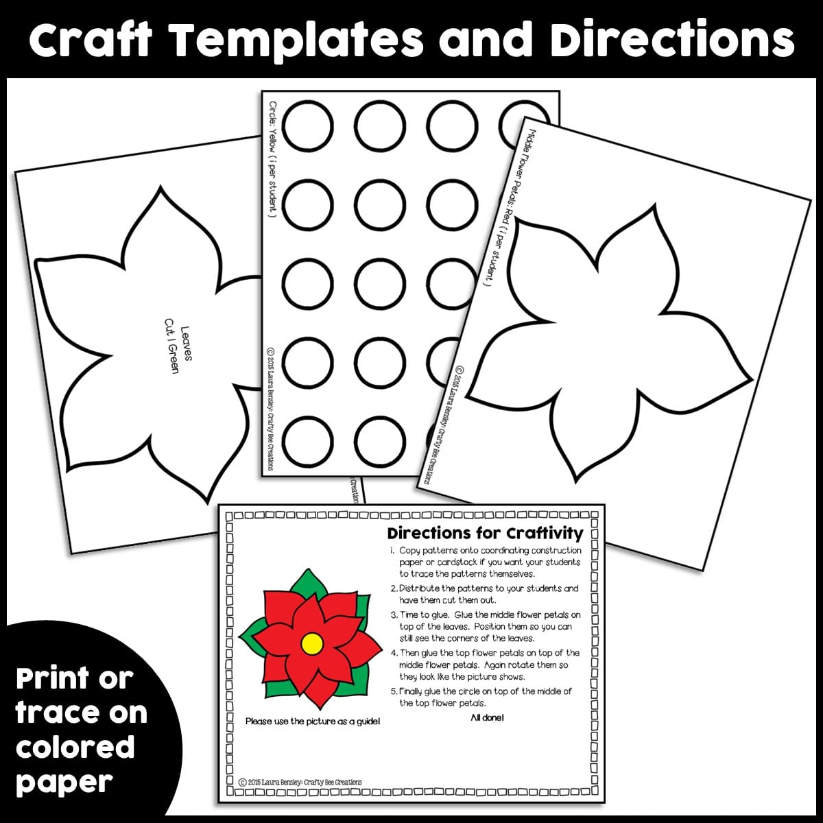 Poinsettia craft activity