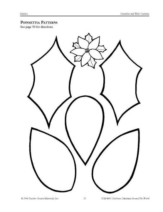 Flower templates printable christmas templates flower template