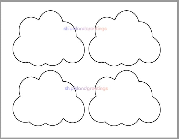 Printable cloud template