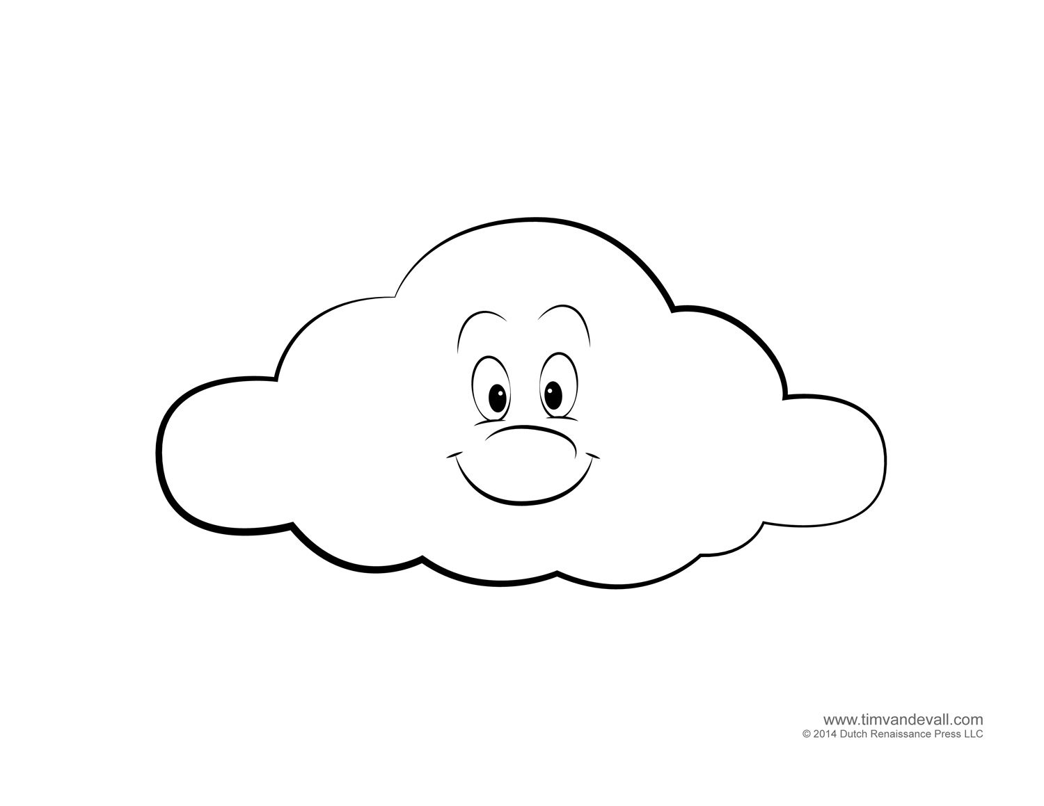 Weather for kids free cloud templates and weather coloring pages â tims printables