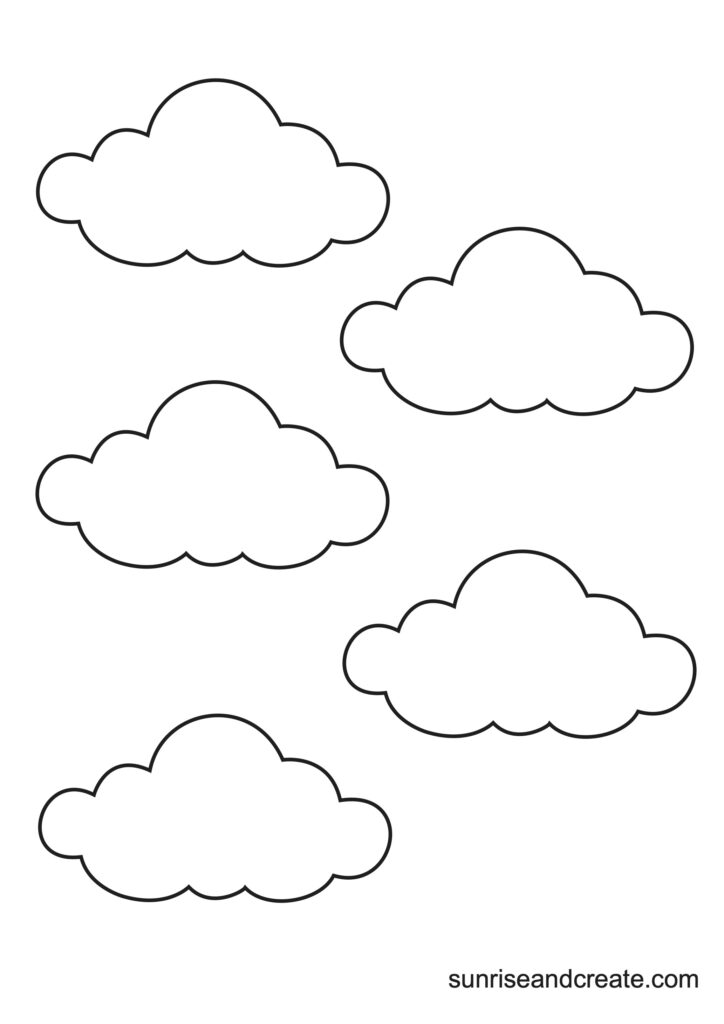 Free printable cloud templates